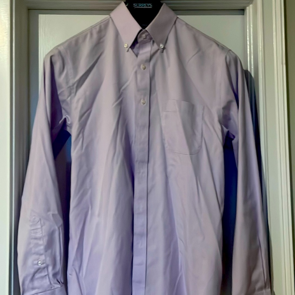 Men’s Jos A Banks Traveler button down dress shirt long sleeve slim fit 16-35